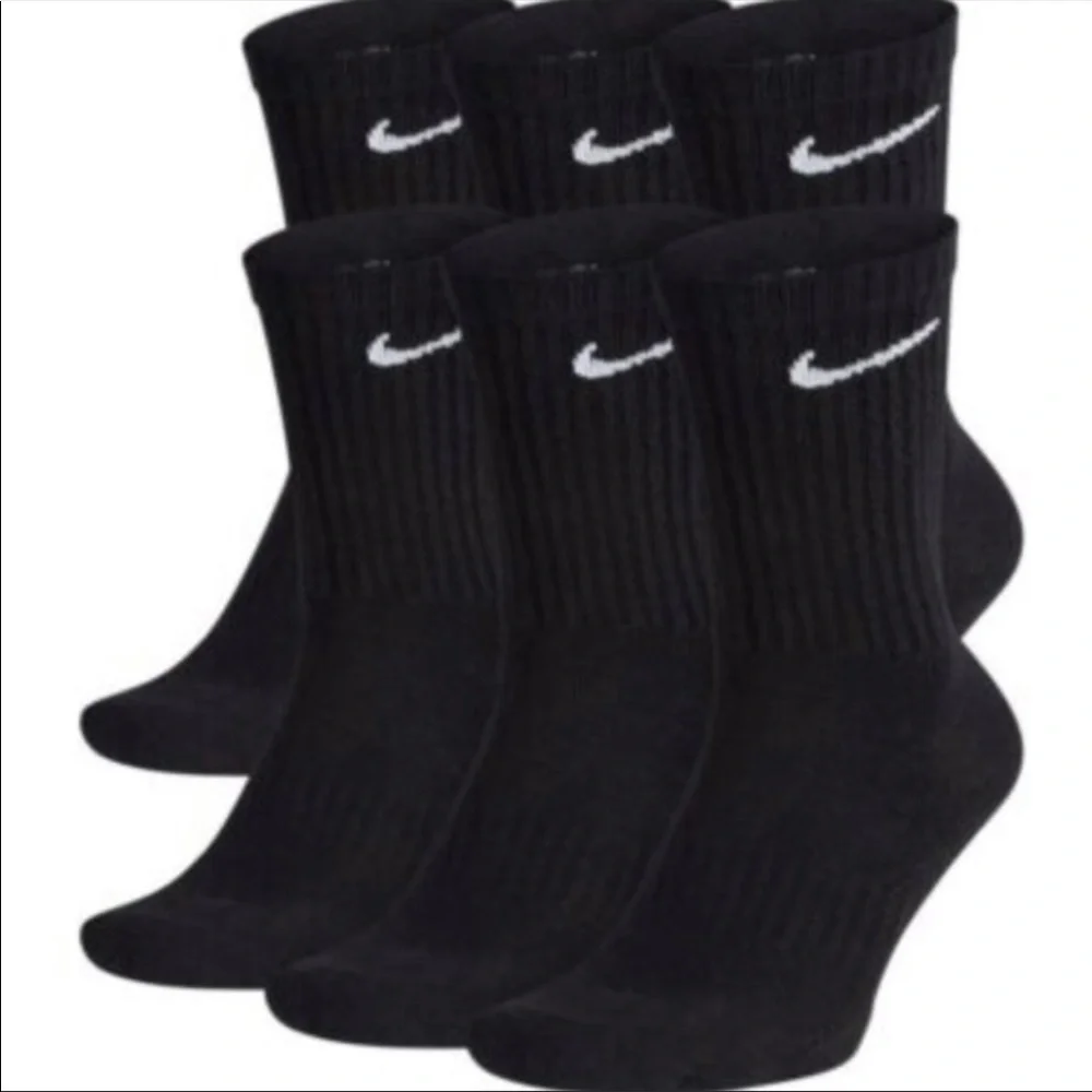 NIKE EVERYDAY COTTON CUSHIONED CREW SOCKS